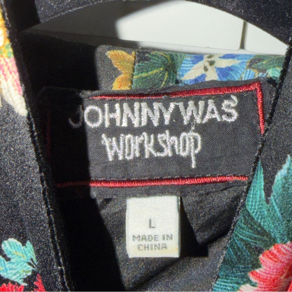 Large Johnny Was Velvet Jacket Robe - Picture 5 of 7
